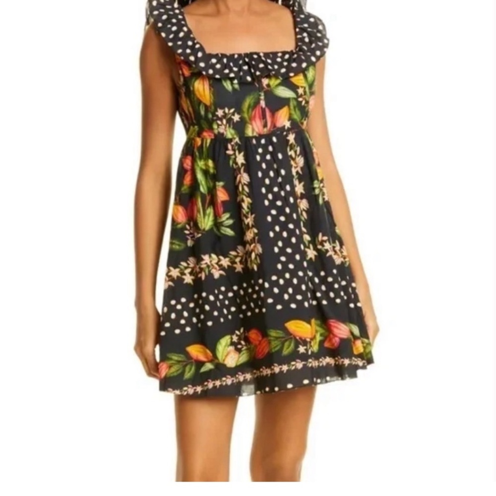 Farm Rio NWOT XS cocoa paradise dress